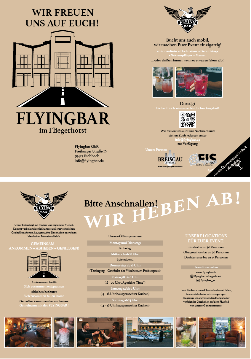 Flyingbar Mobil Flyingbar im Fliegerhorst